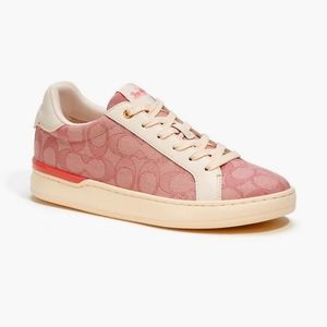 New! Clip Low Top Sneaker with Signature Jacquard in Pink 🩷🩷🩷 *Only 1 Left!*